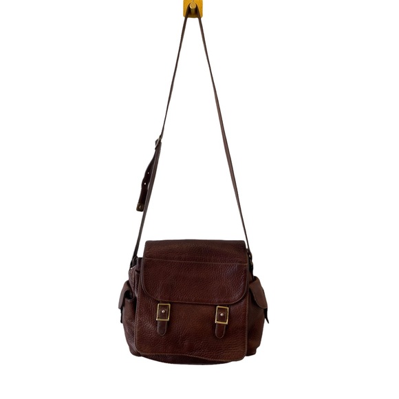 FOSSIL Brown Leather Satchel Bag - Picture 2 of 13